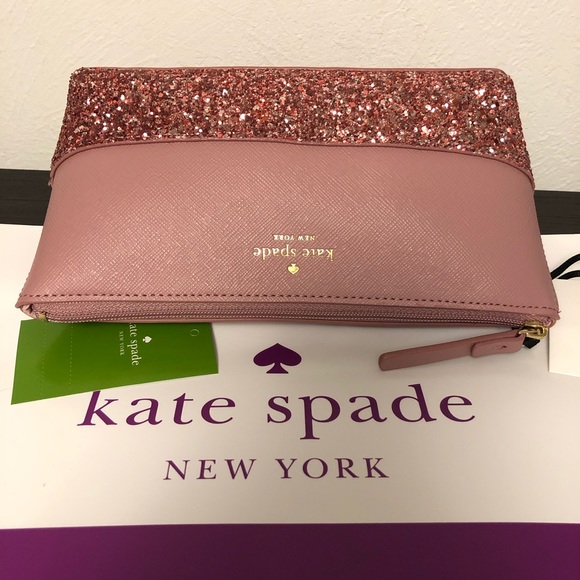 Kate Spade Pink Cosmetic Case Pouch Bag Brand New - Picture 3 of 8